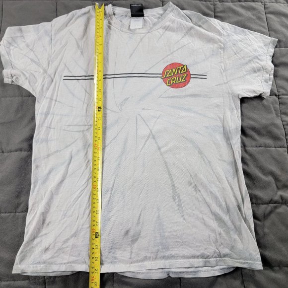 Santa Cruz Classic Dot Mens Large White T Shirt Tee Skateboard Athletic Casual - Picture 9 of 10